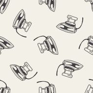 iron doodle seamless pattern background