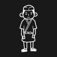 Japanese chef doodle N4
