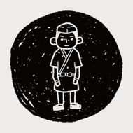 Japanese chef doodle N6