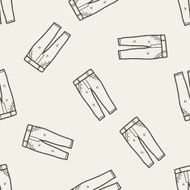 jeans doodle seamless pattern background