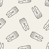 jeans doodle seamless pattern background N2