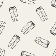 jeans doodle seamless pattern background N3