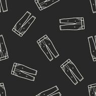 jeans doodle seamless pattern background N5