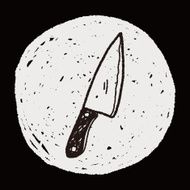 Kitchen knife doodle N8