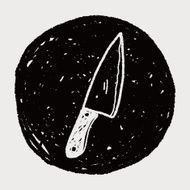 Kitchen knife doodle N10