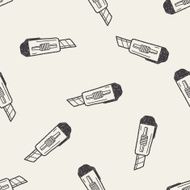 knife doodle seamless pattern background N3