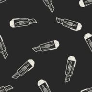 knife doodle seamless pattern background N4
