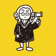 lawyer judge doodle N11