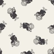 lawyer judge doodle seamless pattern background N2