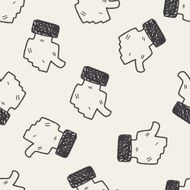 like doodle seamless pattern background