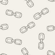 link doodle seamless pattern background