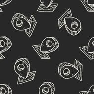 location doodle seamless pattern background N3