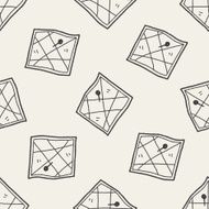 map location doodle seamless pattern background N2