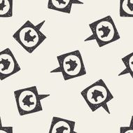 map location doodle seamless pattern background N7