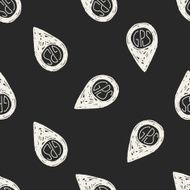 map location doodle seamless pattern background N10