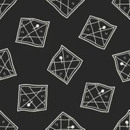 map location doodle seamless pattern background N11