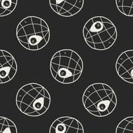 map location doodle seamless pattern background N12