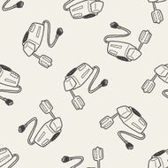 mixer doodle seamless pattern background N2