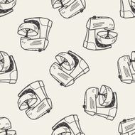 mixer doodle seamless pattern background N4