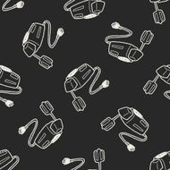 mixer doodle seamless pattern background N5