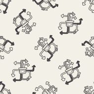 mobile medea link doodle seamless pattern background