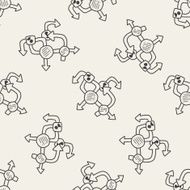 mobile medea link doodle seamless pattern background N2