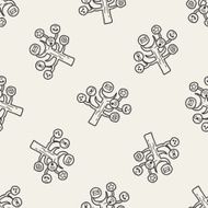 mobile medea link doodle seamless pattern background N5