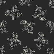 mobile medea link doodle seamless pattern background N7