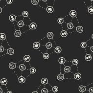 mobile medea link doodle seamless pattern background N9
