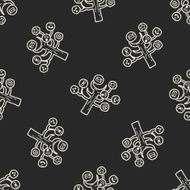 mobile medea link doodle seamless pattern background N10