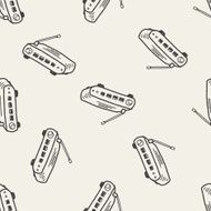 modem doodle seamless pattern background