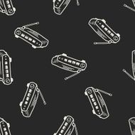 modem doodle seamless pattern background N3