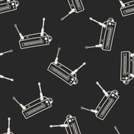 modem doodle seamless pattern background N4