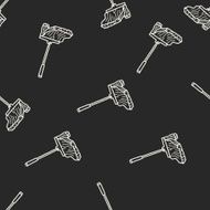 mop doodle seamless pattern background N3