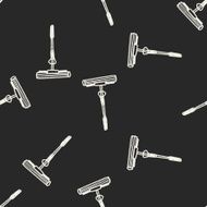 mop doodle seamless pattern background N4