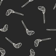 mop doodle seamless pattern background N5