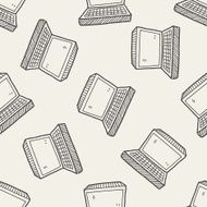 notebook doodle seamless pattern background