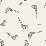 mop doodle seamless pattern background N7