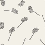 mop doodle seamless pattern background N8