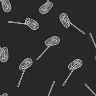 mop doodle seamless pattern background N10