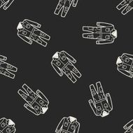 overalls doodle seamless pattern background N2