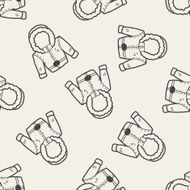 overcoat doodle seamless pattern background N2