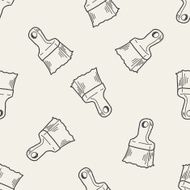 paint brush doodle seamless pattern background N2