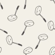 pan doodle seamless pattern background