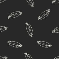 pan doodle seamless pattern background N7