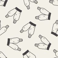 pant doodle seamless pattern background