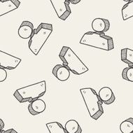 people doodle seamless pattern background