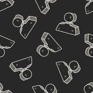people doodle seamless pattern background N2