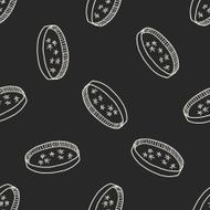 petri dish doodle seamless pattern background