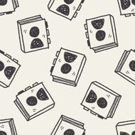 phone book doodle seamless pattern background